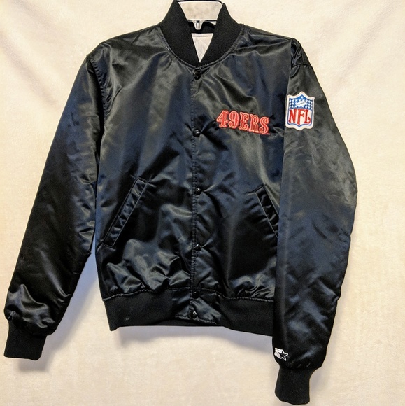 STARTER Other - Authentic 49ers bomber black jacket, size M